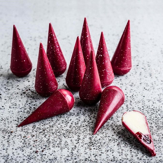 Cônes dessert ruby